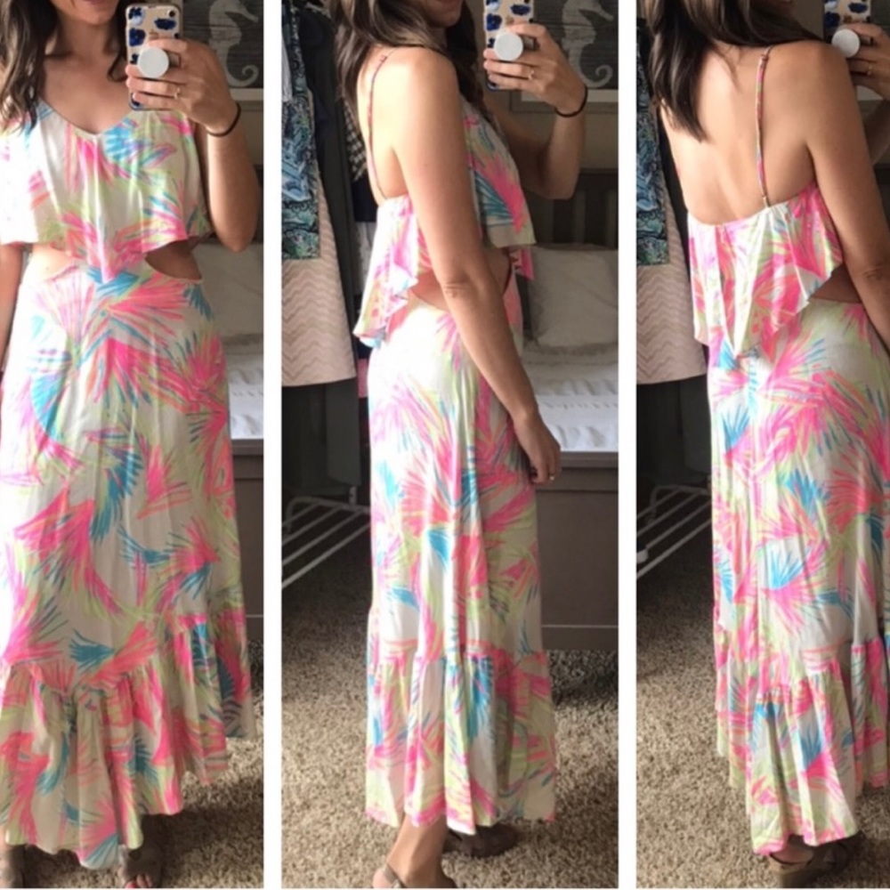 RARE Farm Rio maxi dress Anthropologie